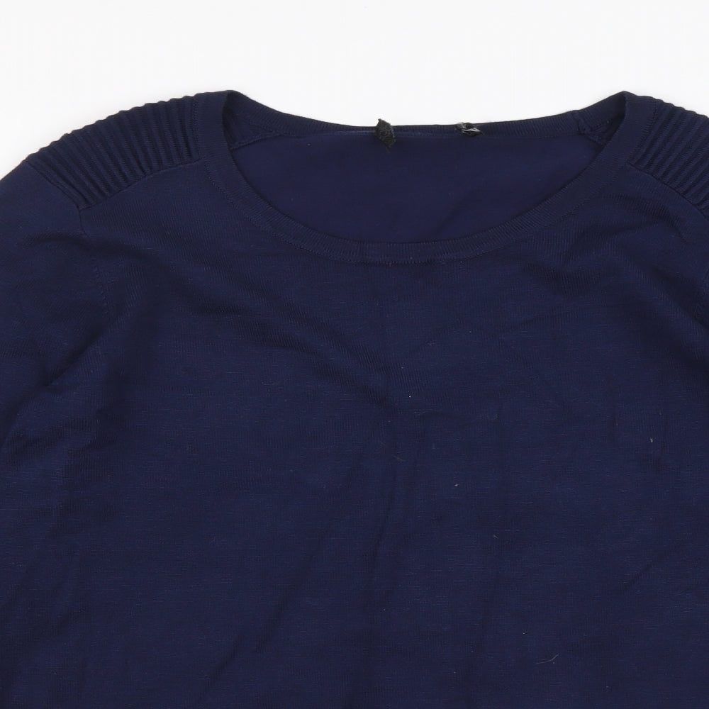 Womens UK Size 8 Preworn Blue Pullover Jumper