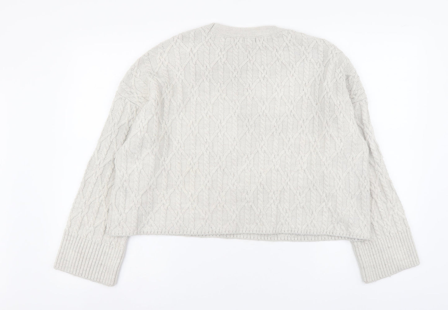 Womens UK Size M River Island Grey Pullover Jumper