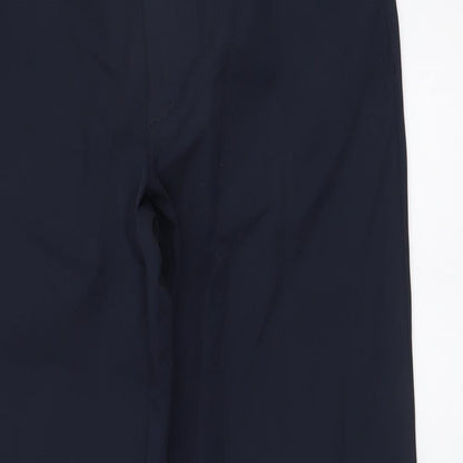 Mexx Womens Blue Nylon Trousers Size 16 L30.5 in Regular Button