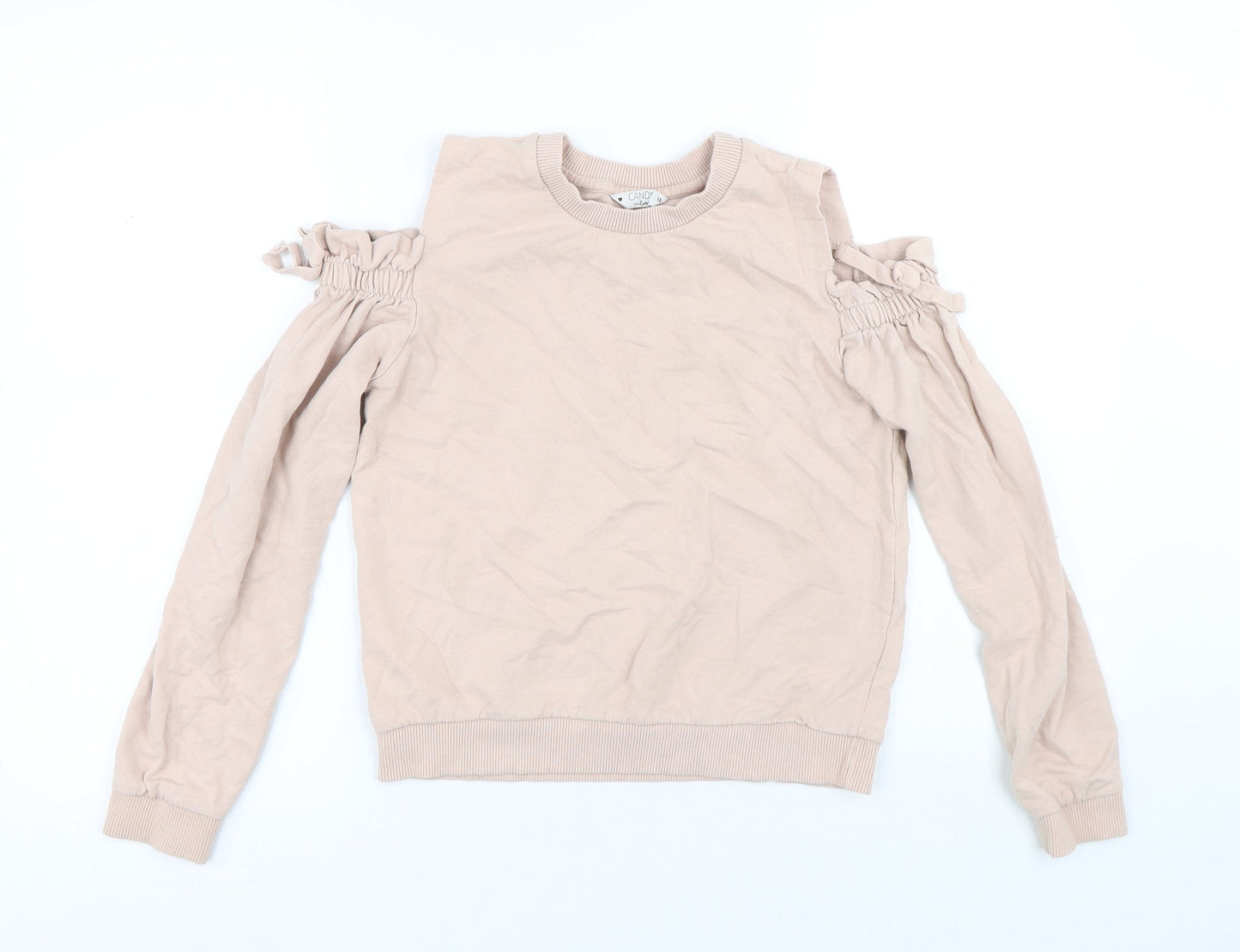 Candy Girls Pink Cotton Pullover Sweatshirt Size 13 Years