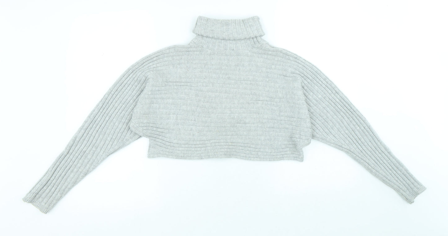 Womens UK Size S New Look Grey Pullover Jumper