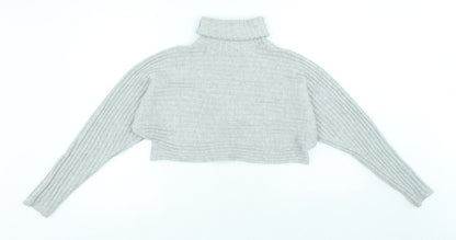 Womens UK Size S New Look Grey Pullover Jumper