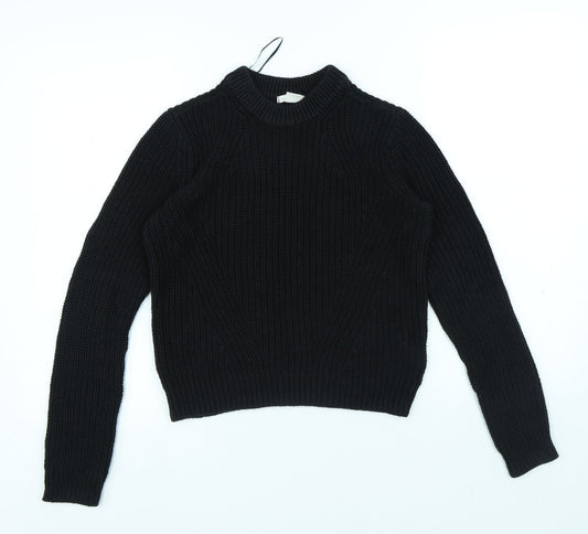 Womens UK Size XS H&M Black Pullover Jumper