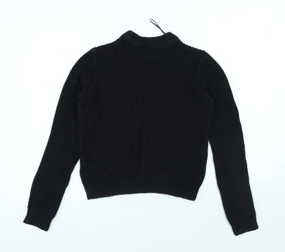 Womens UK Size XS H&M Black Pullover Jumper