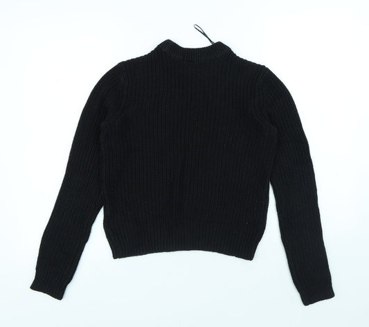Womens UK Size XS H&M Black Pullover Jumper