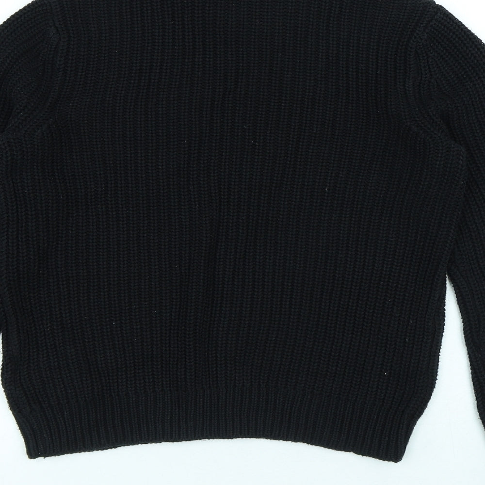 Womens UK Size XS H&M Black Pullover Jumper