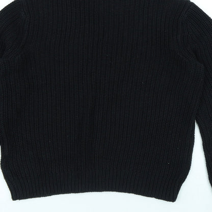 Womens UK Size XS H&M Black Pullover Jumper