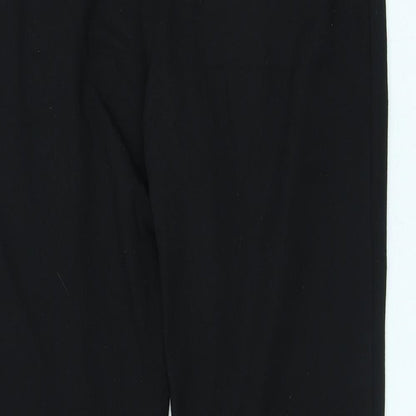 Picadilly Womens Black Polyester Trousers Size L L26 in Regular