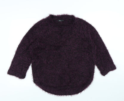 Womens UK Size M Bonmarché Purple Pullover Jumper