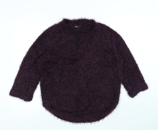 Womens UK Size M Bonmarché Purple Pullover Jumper