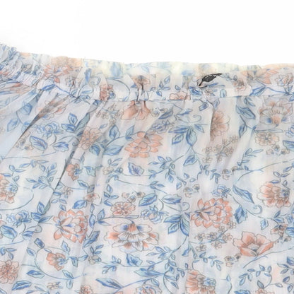 Womens UK Size 14 New Look Blue Basic T-Shirt