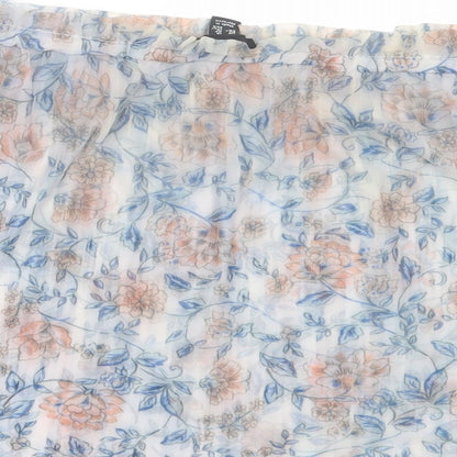 Womens UK Size 14 New Look Blue Basic T-Shirt