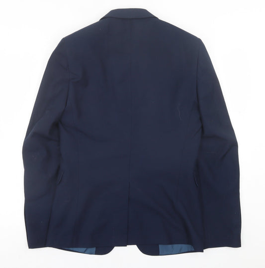Mens UK Size 36 Burton Regular Blue Suit