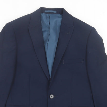 Mens UK Size 36 Burton Regular Blue Suit