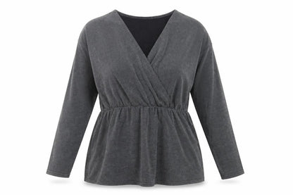 Womens UK Size 14 I SAW IT FIRST Grey Basic Blouse