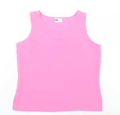 Womens UK Size 14 SARA WOMAN Pink Basic Tank