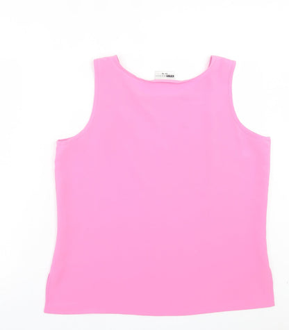 Womens UK Size 14 SARA WOMAN Pink Basic Tank