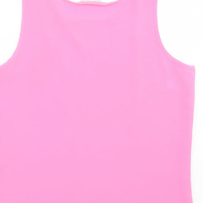 Womens UK Size 14 SARA WOMAN Pink Basic Tank