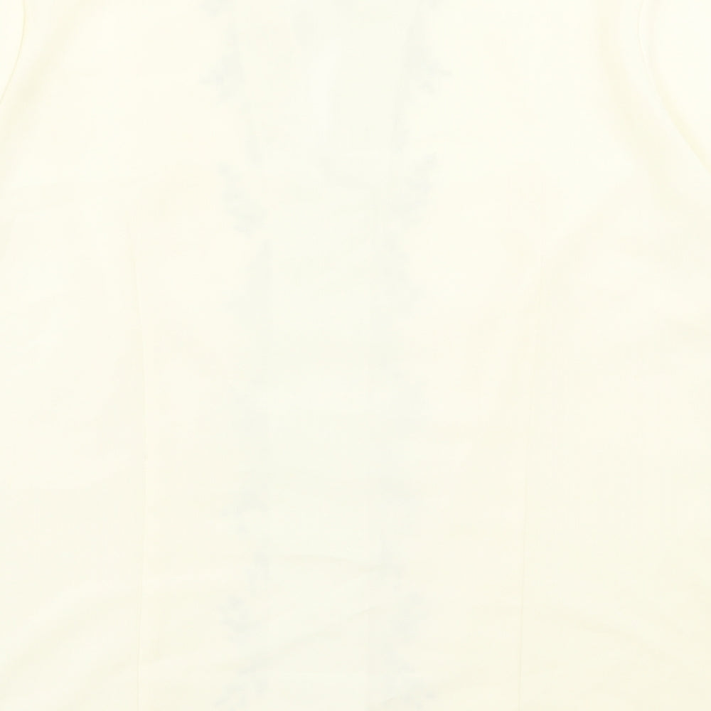 Womens UK Size 16 Marks and Spencer Ivory Basic Button-Up