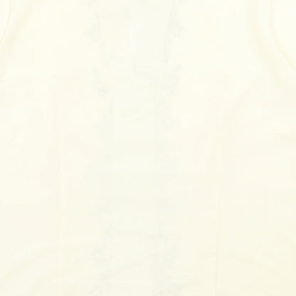 Womens UK Size 16 Marks and Spencer Ivory Basic Button-Up