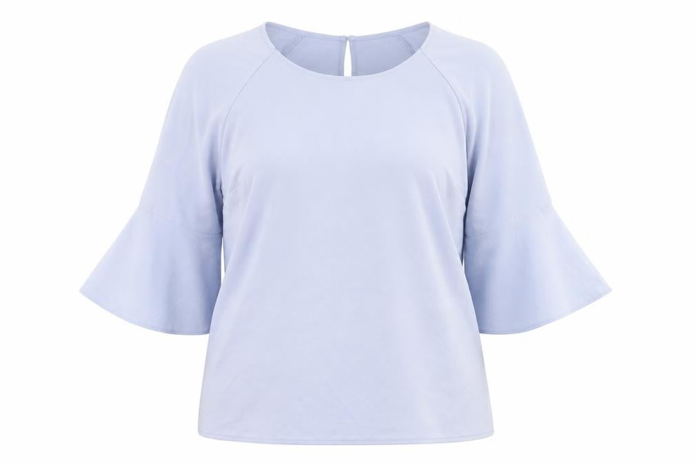 Womens UK Size 16 Damart Blue Basic T-Shirt