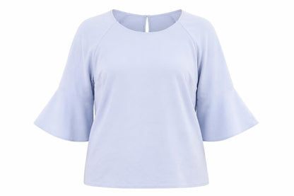 Womens UK Size 16 Damart Blue Basic T-Shirt