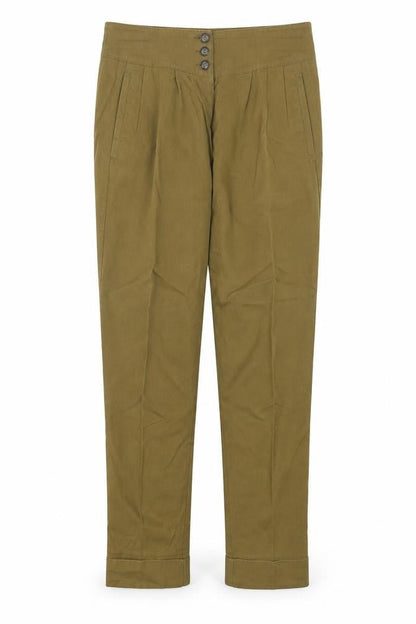 Womens UK Size 6 Topshop Regular Fit  Green Trousers