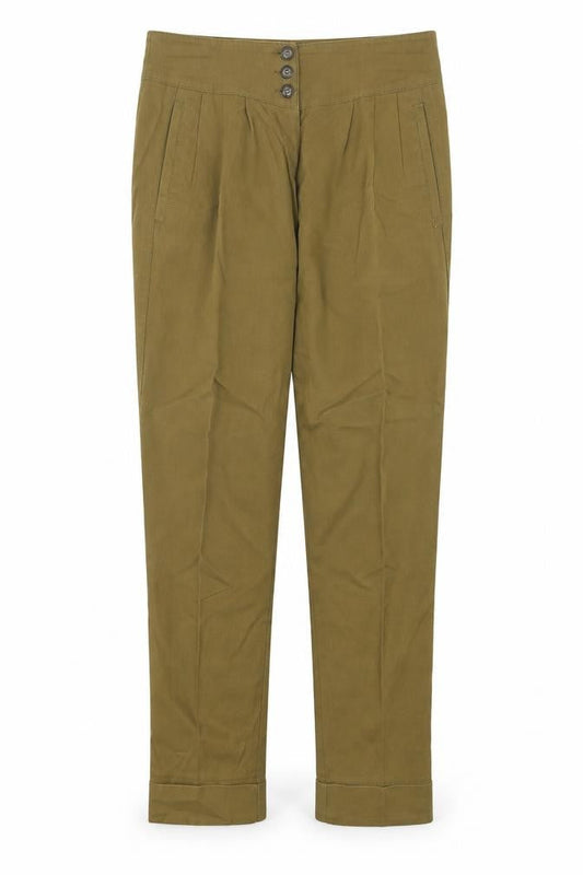 Womens UK Size 6 Topshop Regular Fit  Green Trousers