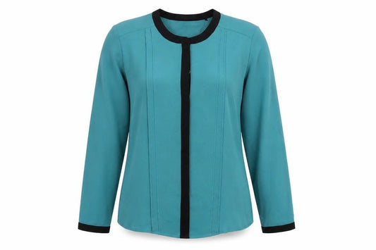 Womens UK Size 8 Esprit Green Basic Button-Up