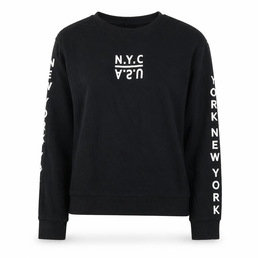 Womens UK Size XS Divided by H&M Black Pullover Sweatshirt