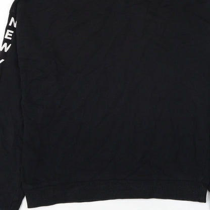 Womens UK Size XS Divided by H&M Black Pullover Sweatshirt