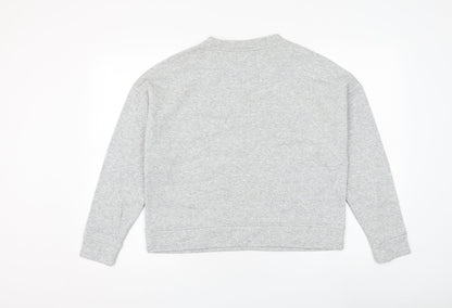 Pieces Womens Grey Cotton Pullover Sweatshirt Size XS Pullover