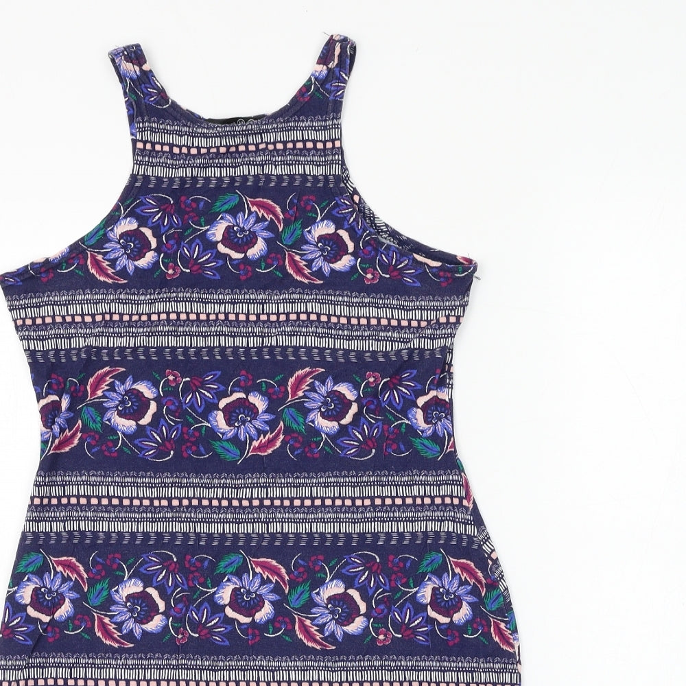 Womens UK Size 12 Atmosphere Blue Basic Tank