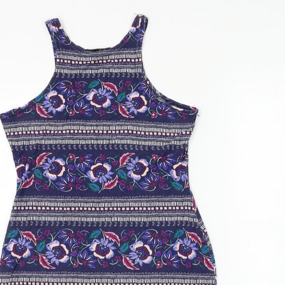 Womens UK Size 12 Atmosphere Blue Basic Tank
