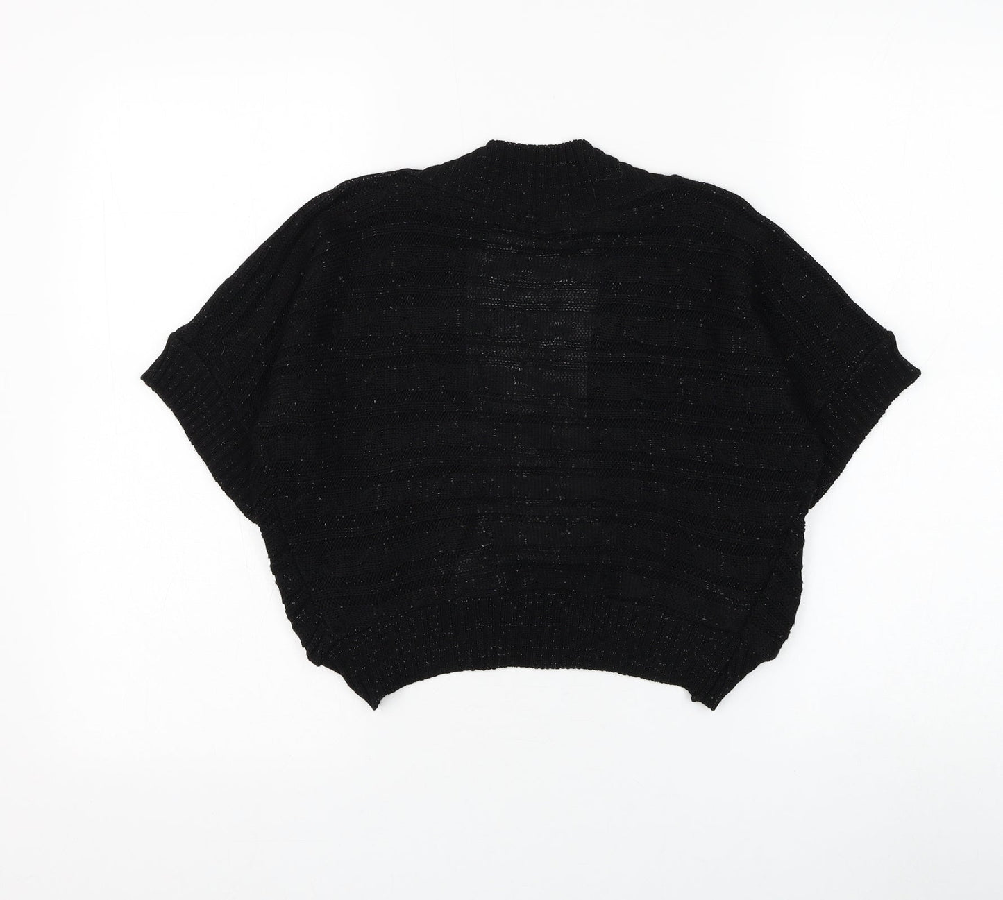 Womens UK Size S Influence Black Cardigan Jumper