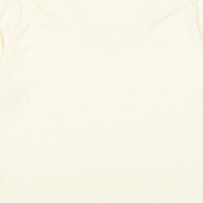 Womens UK Size 10 Emreco Ivory Basic T-Shirt