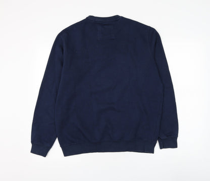 Womens UK Size S Pull&Bear Blue Pullover Sweatshirt