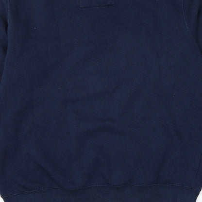 Womens UK Size S Pull&Bear Blue Pullover Sweatshirt
