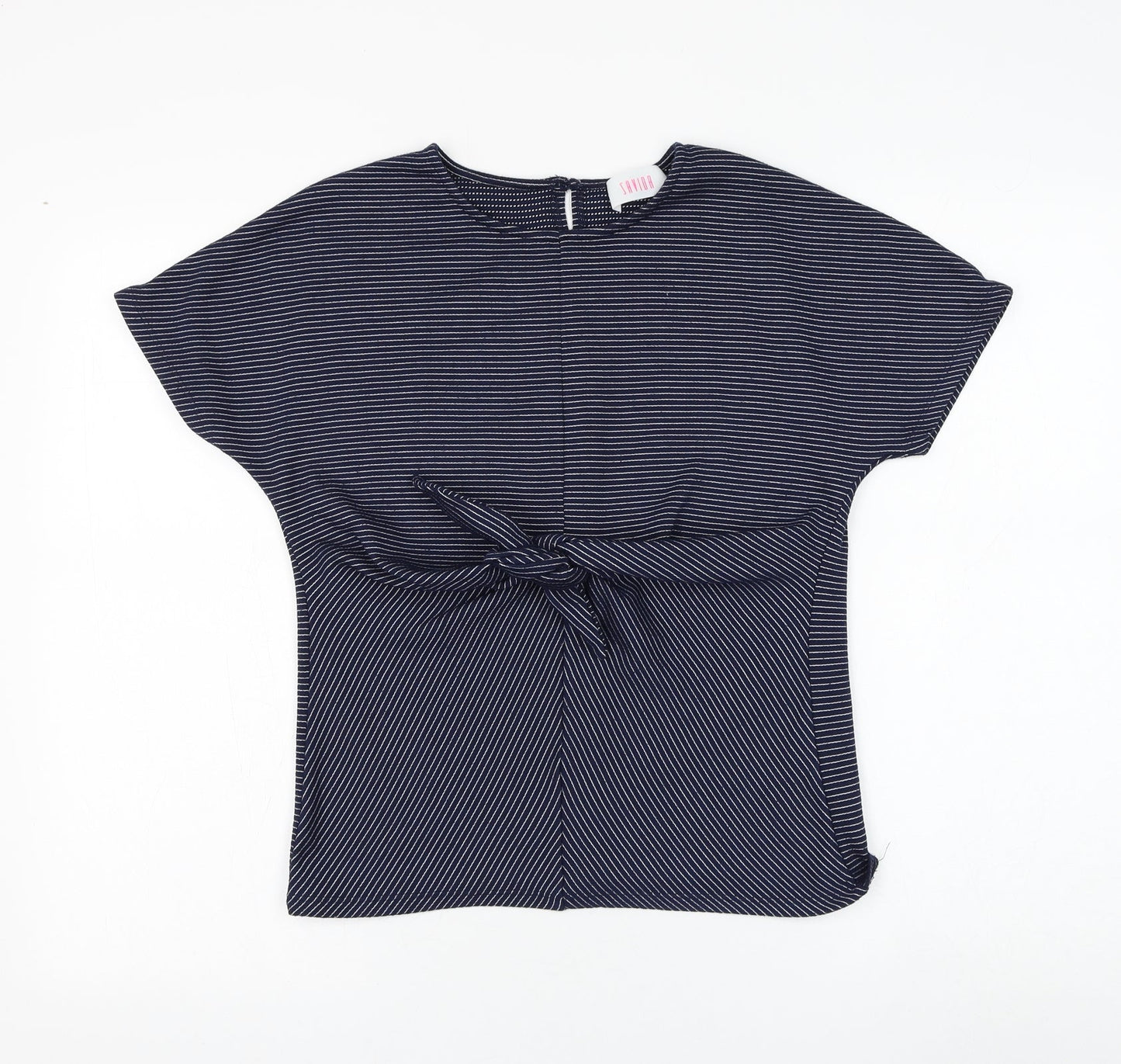 Womens UK Size M Savida Blue Basic T-Shirt