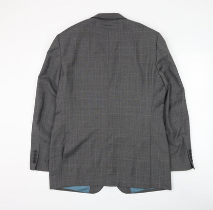 Mens UK Size 40 Greenwoods Regular Grey Suit Jacket