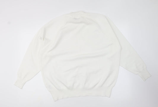 Womens UK Size 20 Berkertex White Pullover Jumper