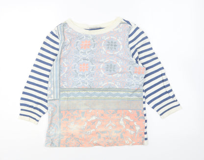 Womens UK Size 10 Oui Multicoloured Pullover Jumper