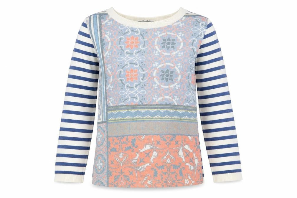 Womens UK Size 10 Oui Multicoloured Pullover Jumper