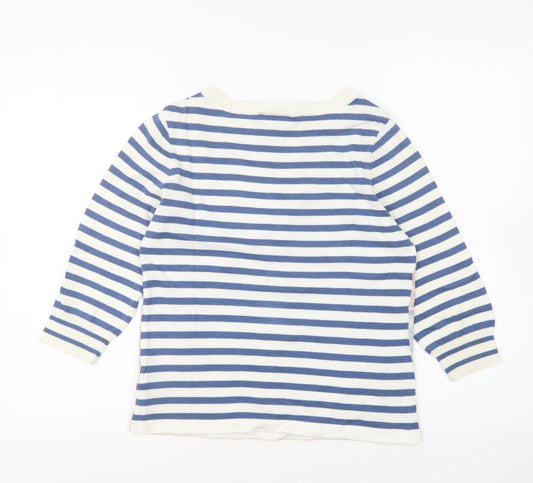 Womens UK Size 10 Oui Multicoloured Pullover Jumper