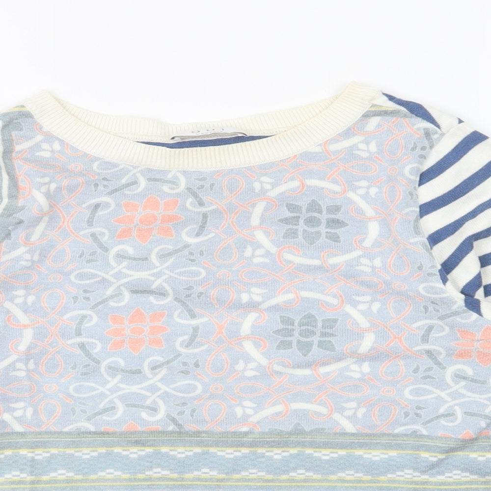 Womens UK Size 10 Oui Multicoloured Pullover Jumper