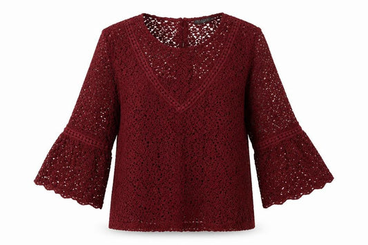 Womens UK Size M Soaked in Luxury Red Pullover Jumper