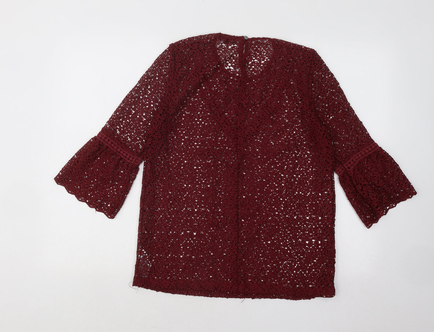Womens UK Size M Soaked in Luxury Red Pullover Jumper