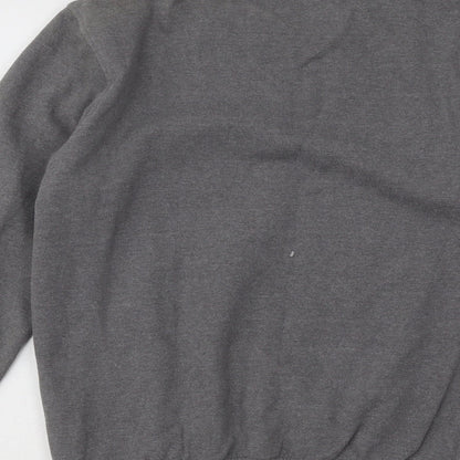 Parental Advisory Womens Grey Cotton Pullover Sweatshirt Size S Pullover