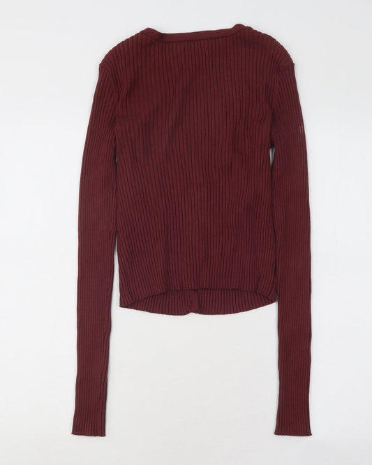 Womens UK Size M H&M Purple Cardigan Jumper