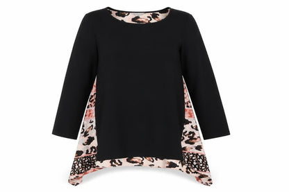 Womens UK Size 14 Nutmeg Black Pullover Jumper